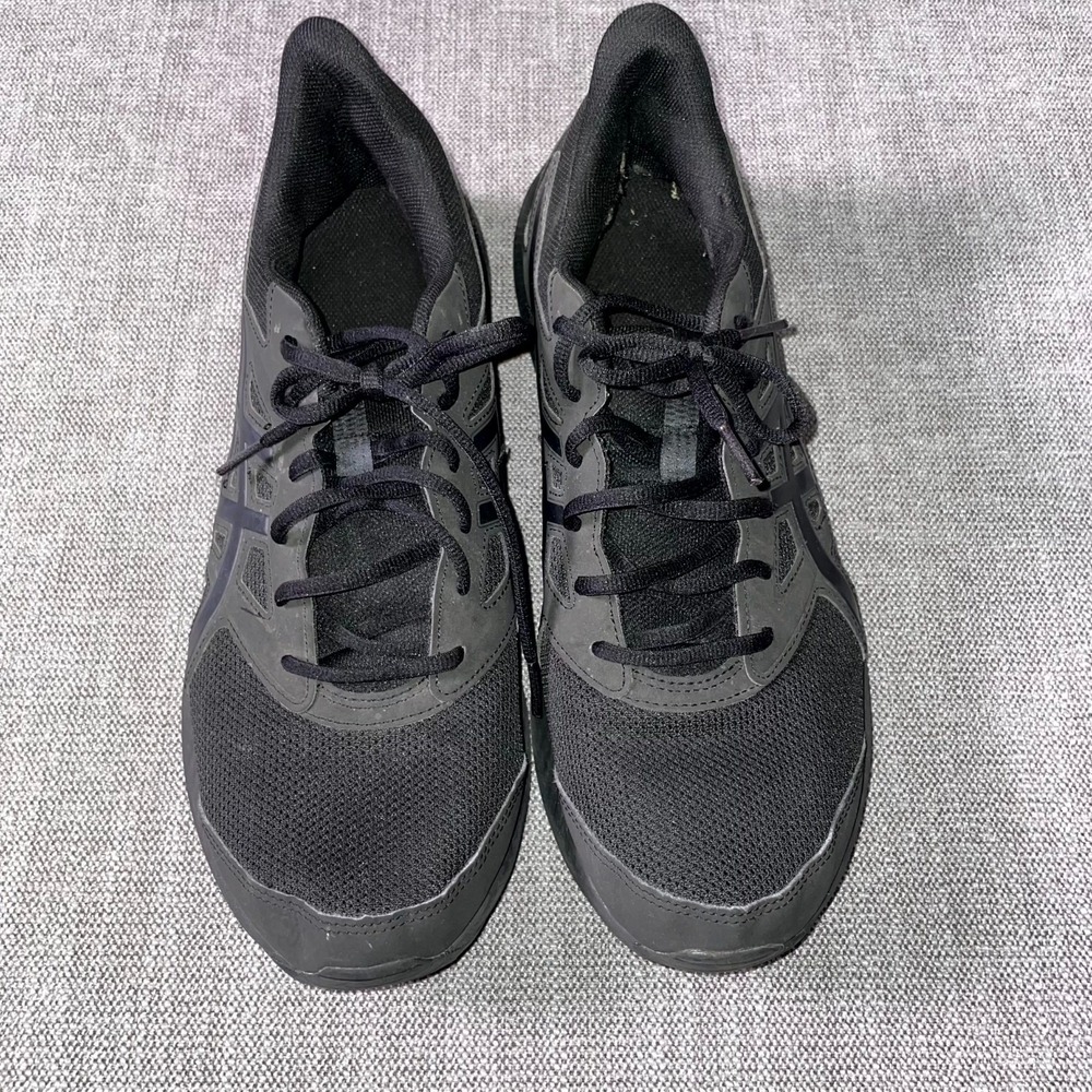 Asics Jolt 4 1011B603 Mens 12 Running Shoes Triple Black Mesh Athletic Sneakers